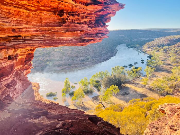 Nature's Window overlooking the Murchison River gorge